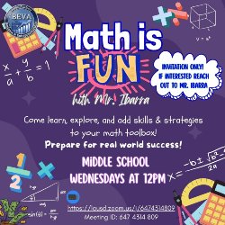 Math is Fun - Middle School tutoring with Mr. Ibarra